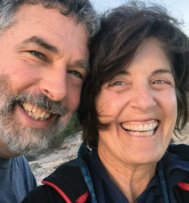 Jane Kahn with her husband, Michael Bien ’77